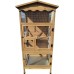 New 70” Large Outdoor Bird Aviary Weatherproof Wooden Indoor Bird Cage Easy Pull Out Clean Tray Asphalt Roof for Finches Doves Parrots Parakeets Canaries Cockatoos Lovebirds Pigeons