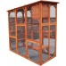 New Large Outdoor Weatherproof Multi Platforms Wooden Cat House Catio Indoor Feral Cat Shelter with Lounge Box Asphalt Roof