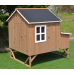 Omitree Deluxe Large Wood Chicken Coop Backyard Hen House 4-8 Chickens with 3 nesting box