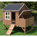 Omitree Deluxe Large Wood Chicken Coop Backyard Hen House 4-8 Chickens with 3 nesting box