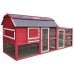 Large 102" Wood Chicken Coop Backyard Hen House Nesting Box & Run & Cleaning Tray New