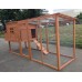 Large 95" Deluxe Solid Wood Hen Chicken Cage House Coop Huge with Run Nesting Box