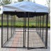 Omitree New Modular Dog Kennel Heavy Duty Welded Steel Panel Pet Cover 5' W x 10' L x 5.5' H