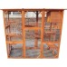 New Large Outdoor Weatherproof Multi Platforms Wooden Cat House Catio Indoor Feral Cat Shelter with Lounge Box Asphalt Roof