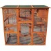 New Large Outdoor Weatherproof Multi Platforms Wooden Cat House Catio Indoor Feral Cat Shelter with Lounge Box Asphalt Roof