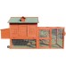 Omitree NEW 98" Wheel Solid Wood Chicken Coop Backyard Hen House 4-6 Chickens with Nesting Box