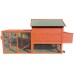 Omitree NEW 98" Wheel Solid Wood Chicken Coop Backyard Hen House 4-6 Chickens with Nesting Box