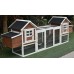 Omitree NEW 123" Large Solid Wood Chicken Coop Backyard Hen House 4-6 Chickens with 4 Nesting Boxes