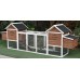Omitree NEW 123" Large Solid Wood Chicken Coop Backyard Hen House 4-6 Chickens with 4 Nesting Boxes