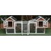 Omitree NEW 123" Large Solid Wood Chicken Coop Backyard Hen House 4-6 Chickens with 4 Nesting Boxes