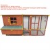 Omitree 87" Wood Chicken Coop Backyard Hen House 4-6 Chickens 3 Nesting Box & Run New
