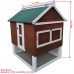 Omitree Deluxe Sturdy Wood Frame Plywood Chicken Coop Backyard Hen House 2 Nesting Box