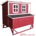 Omitree Large Wood Backyard Chicken Coop Hen House 4-8 Chickens w 4 Nesting Box New