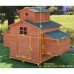 Omitree Deluxe Large Wood Chicken Coop Backyard Hen House 6-10 Chickens with 6 nesting box
