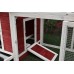 77" Wood Chicken Coop Backyard Hen House 2-4 Chickens with 2 Nesting Boxes New