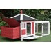 77" Wood Chicken Coop Backyard Hen House 2-4 Chickens with 2 Nesting Boxes New