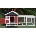 77" Wood Chicken Coop Backyard Hen House 2-4 Chickens with 2 Nesting Boxes New