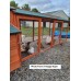 Omitree 10' ft Wood Chicken Coop Backyard Hen Run House Chicken 6 Nesting Box & Run