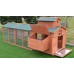 Omitree 10' ft Wood Chicken Coop Backyard Hen Run House Chicken 6 Nesting Box & Run