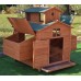 Omitree Deluxe Large Wood Chicken Coop Backyard Hen House 6-10 Chickens with 6 nesting box