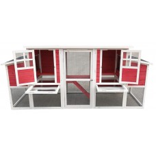 Omitree Deluxe Large Wood Chicken Coop Backyard Hen House 4-6 Chickens with 4 Nesting Box