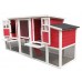 Omitree Deluxe Large Wood Chicken Coop Backyard Hen House 4-6 Chickens with 4 Nesting Box