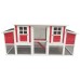 Omitree Deluxe Large Wood Chicken Coop Backyard Hen House 4-6 Chickens with 4 Nesting Box