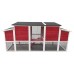Omitree Deluxe Large Wood Chicken Coop Backyard Hen House 4-6 Chickens with 4 Nesting Box