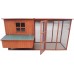 Omitree 87" Wood Chicken Coop Backyard Hen House 4-6 Chickens 3 Nesting Box & Run New