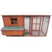Omitree 87" Wood Chicken Coop Backyard Hen House 4-6 Chickens 3 Nesting Box & Run New