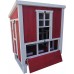 Omitree Deluxe Sturdy Wood Frame Plywood Chicken Coop Backyard Hen House 4-6 Chickens with 3 Nesting Box