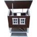 Omitree Deluxe Sturdy Wood Frame Plywood Chicken Coop Backyard Hen House 2 Nesting Box