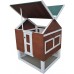 Omitree Deluxe Sturdy Wood Frame Plywood Chicken Coop Backyard Hen House 2 Nesting Box