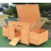 Omitree New 69" Wood Hen Chicken Duck poultry Hutch House Coop Cage with 4 nesting boxes
